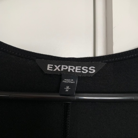 NWOT Express Lattice Lace-Up Long Sleeve Dress - Picture 5 of 7